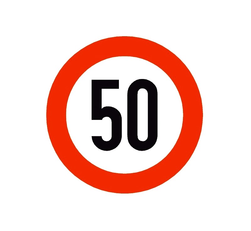 Naljepnica ograničenja brzine 50 – 06216836